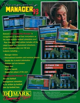 Championship Manager '93_Disk2 box cover back